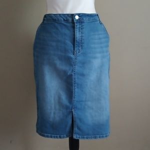 Artisan NY denim jeans skirt girls junior size 14
